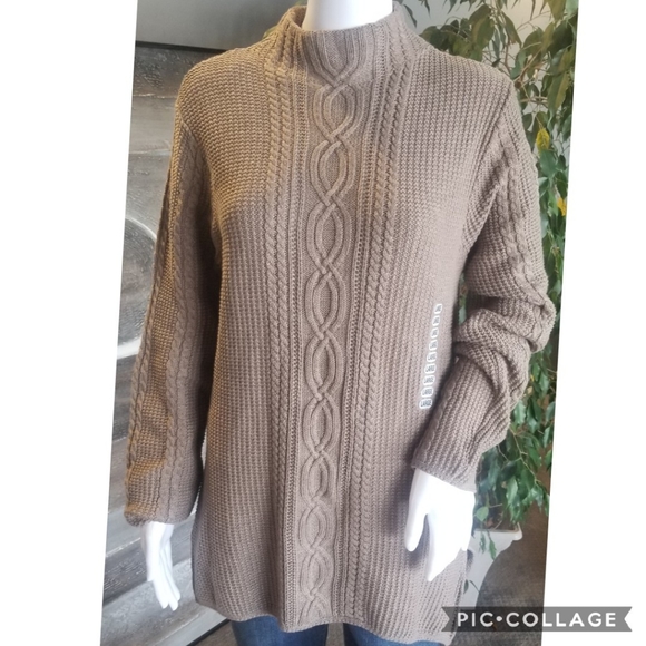 JEANNE PIERRE Sweaters - NEW! Jeanne Pierre Cable Knit Tunic